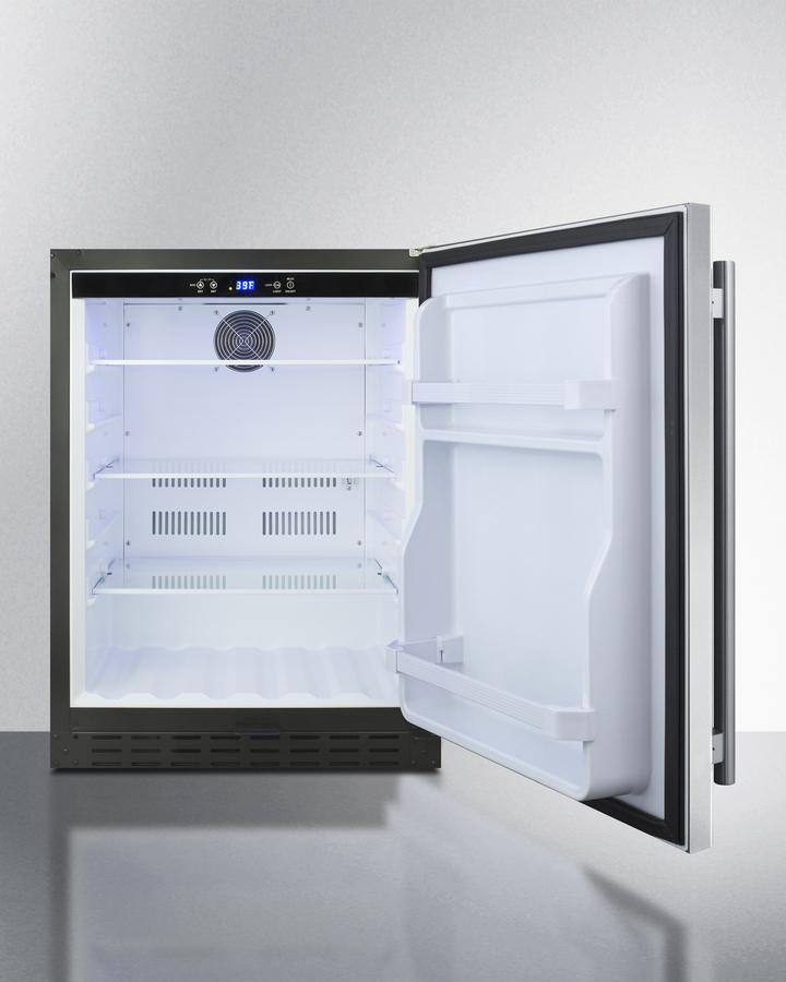 Summit 24" Wide Built-In All-Refrigerator ADA Compliant - AL55