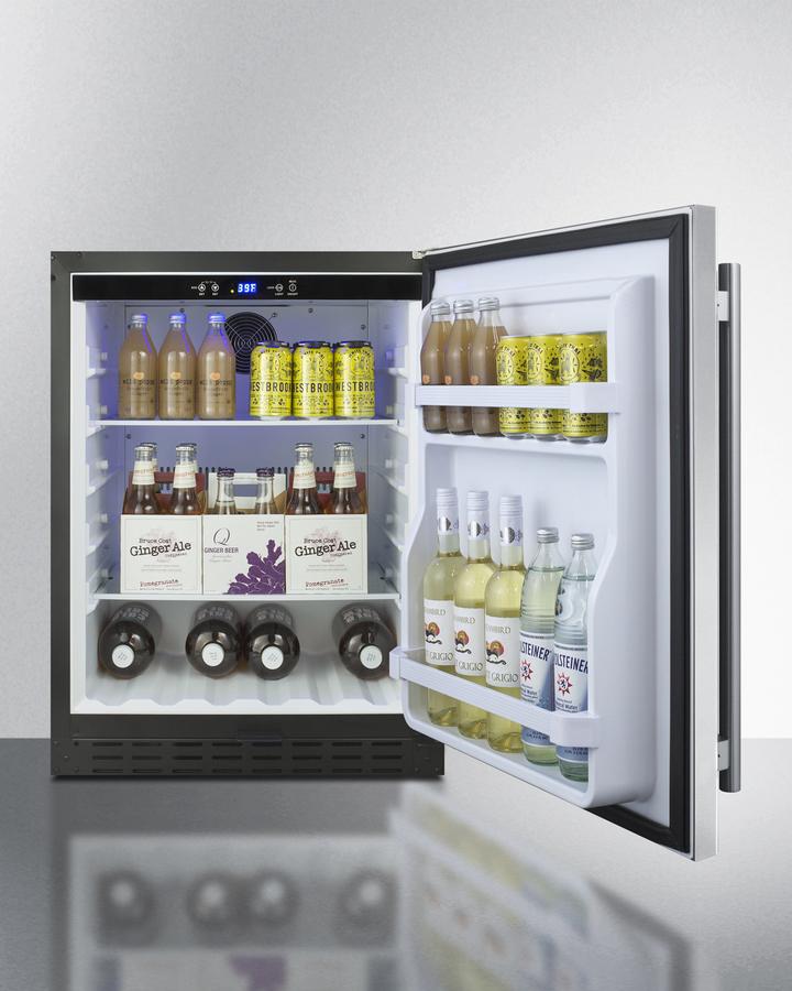 Summit 24" Wide Built-In All-Refrigerator ADA Compliant - AL55CSS - MyBBQDirect