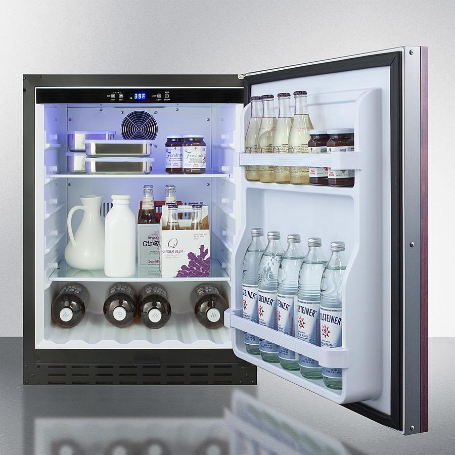 Summit 24" Wide Built-In All-Refrigerator ADA Compliant - AL55IF - MyBBQDirect