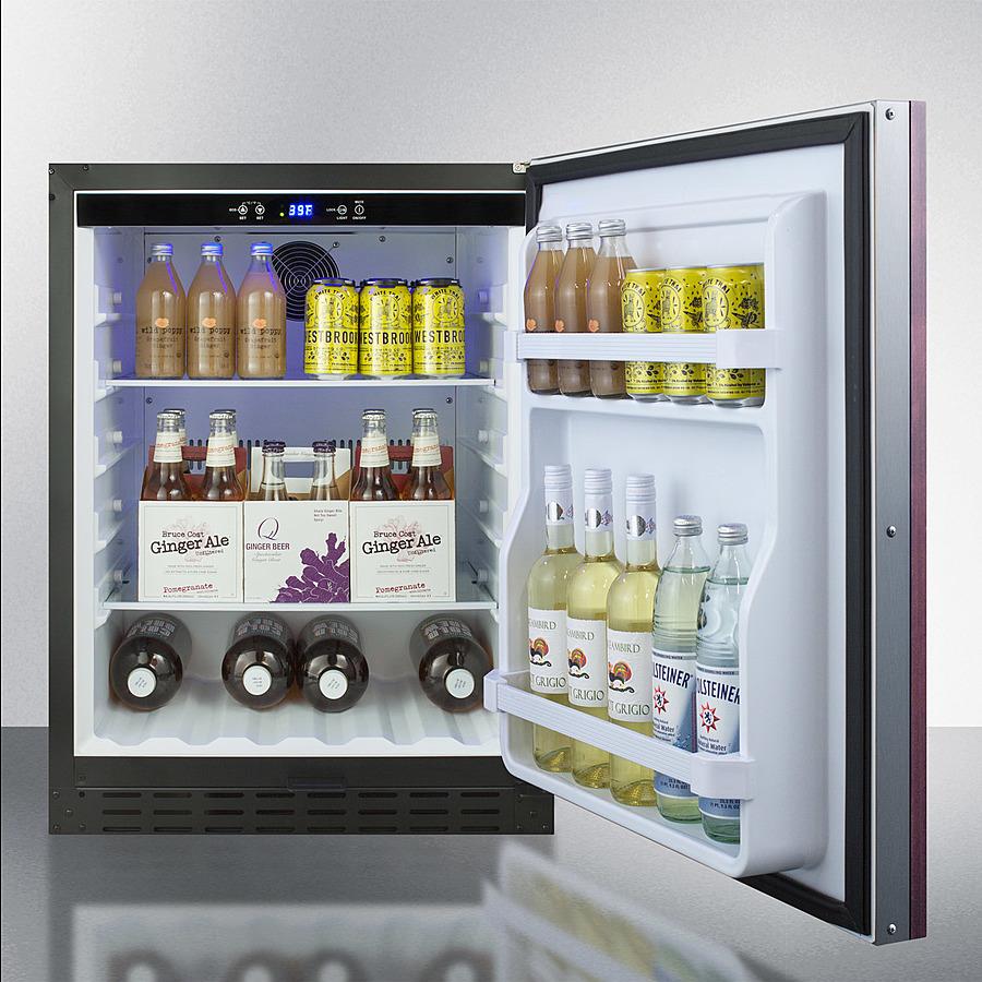 Summit 24" Wide Built-In All-Refrigerator ADA Compliant - AL55IF - MyBBQDirect