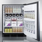 Summit 24" Wide Built-In All-Refrigerator ADA Compliant - AR5BS - MyBBQDirect