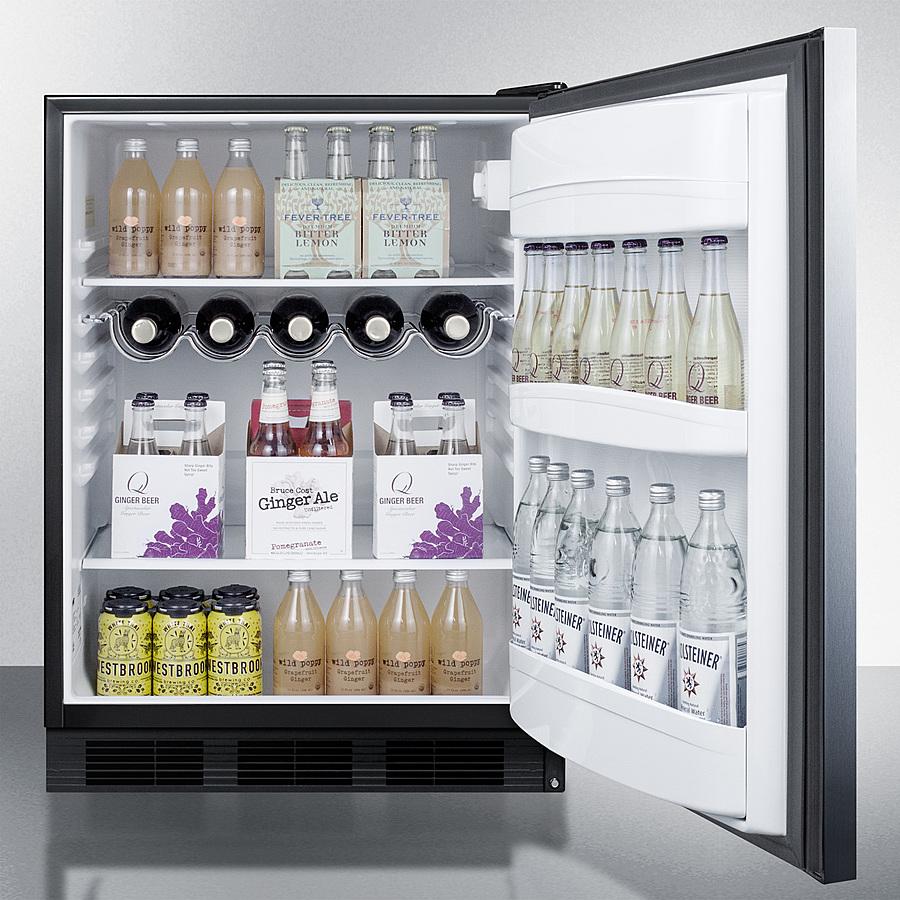 Summit 24" Wide Built-In All-Refrigerator ADA Compliant - AR5BS - MyBBQDirect