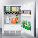 Summit 24" Wide Built-In All-Refrigerator - FF61WBIIF