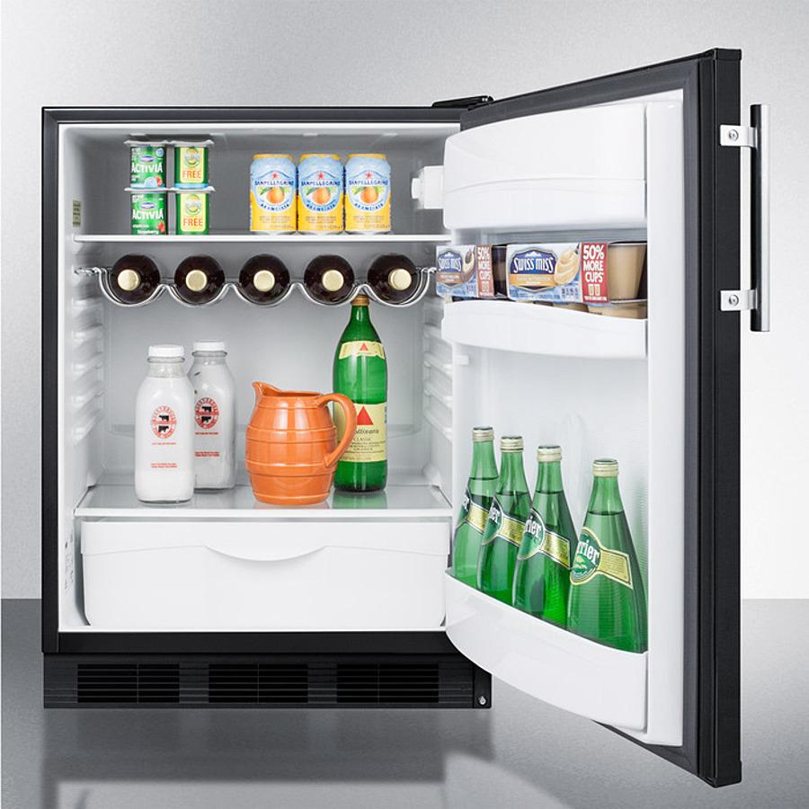 Summit 24" Wide Built-In All-Refrigerator - FF63BKBI - MyBBQDirect