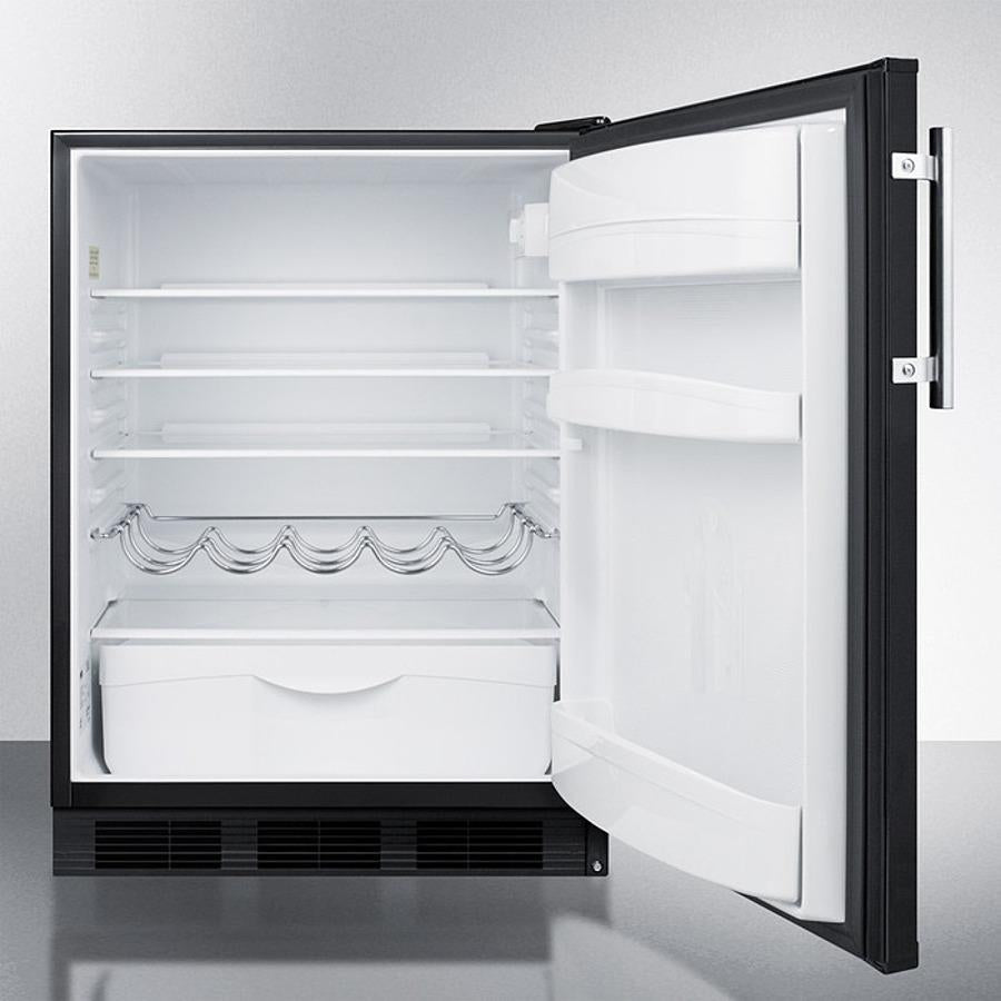 Summit 24" Wide Built-In All-Refrigerator - FF63BKBI - MyBBQDirect