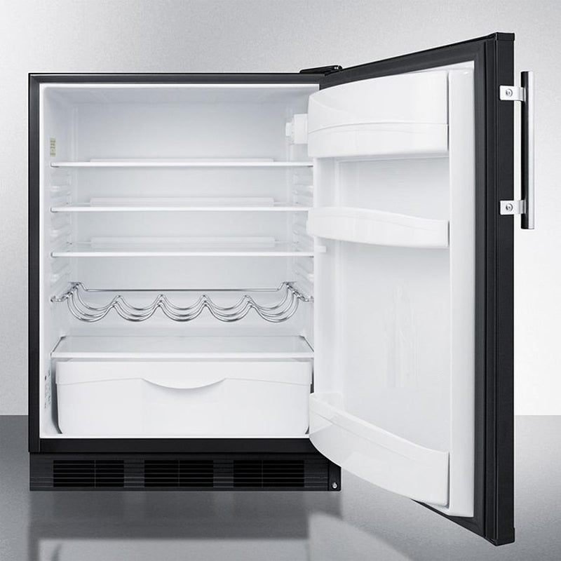 Summit 24" Wide Built-In All-Refrigerator - FF63BKBI