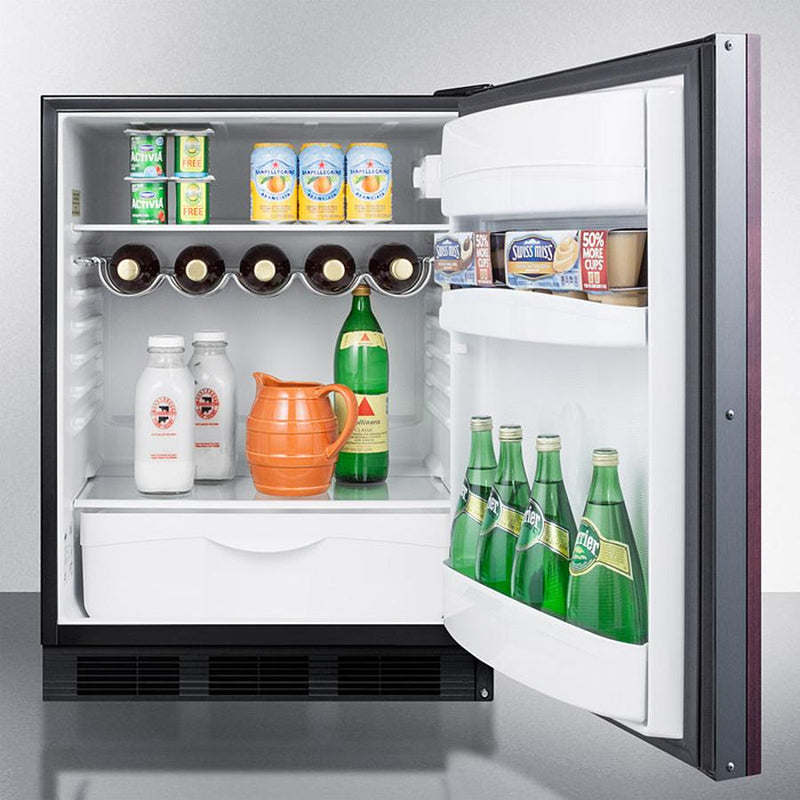Summit 24" Wide Built-In All-Refrigerator (Panel Not Included) - FF63BKBIIF