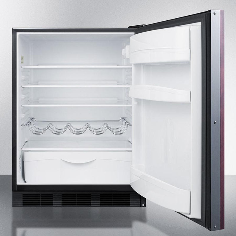 Summit 24" Wide Built-In All-Refrigerator (Panel Not Included) - FF63BKBIIF