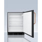 Summit 24" Wide Built-In All-Refrigerator with Antimicrobial Pure Copper Handle ADA Compliant - FF7LBLKBITBCADA - MyBBQDirect