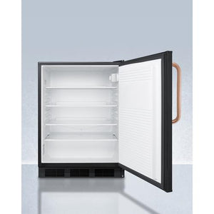 Summit 24" Wide Built-In All-Refrigerator with Antimicrobial Pure Copper Handle ADA Compliant - FF7LBLKBITBCADA - MyBBQDirect