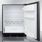 Summit 24" Wide Built-In All-Refrigerator With Horizontal Handle ADA Compliant - FF63BKBIKSHHADA - MyBBQDirect