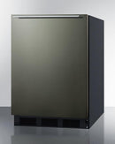 Summit 24" Wide Built-In All-Refrigerator With Horizontal Handle - FF63BKBIKSHH