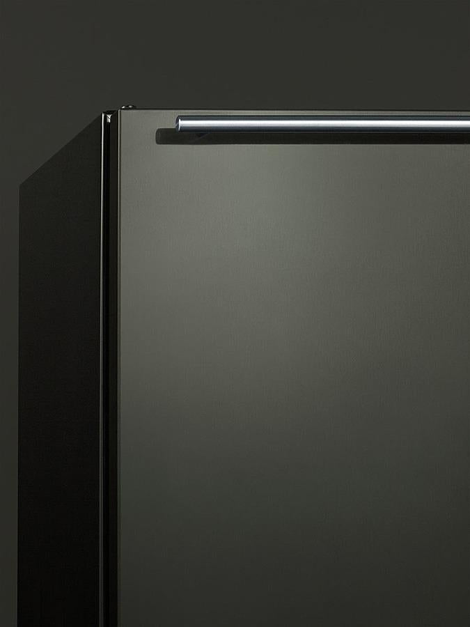 Summit 24" Wide Built-In All-Refrigerator With Horizontal Handle - FF63BKBIKSHH