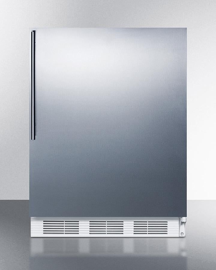 Summit 24" Wide Built-In All-Refrigerator With Thin Handle ADA Compliant - FF61WBISSHVADA