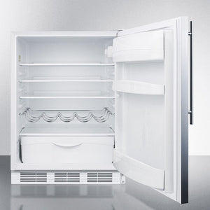 Summit 24" Wide Built-In All-Refrigerator With Thin Handle ADA Compliant - FF61WBISSHVADA - MyBBQDirect