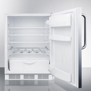 Summit 24" Wide Built-In All-Refrigerator With Towel Bar Handle ADA Compliant - FF61WBISSTBADA - MyBBQDirect