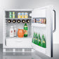 Summit 24" Wide Built-In All-Refrigerator With Towel Bar Handle - FF61WBISSTB - MyBBQDirect