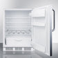 Summit 24" Wide Built-In All-Refrigerator With Towel Bar Handle - FF61WBISSTB - MyBBQDirect