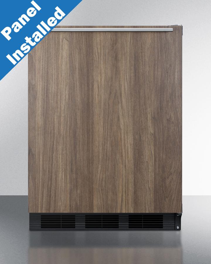 Summit 24" Wide Built-In All-Refrigerator With Wood Panel Door - FF63BKBIWP1 - MyBBQDirect