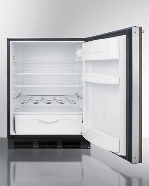 Summit 24" Wide Built-In All-Refrigerator With Wood Panel Door - FF63BKBIWP1 - MyBBQDirect