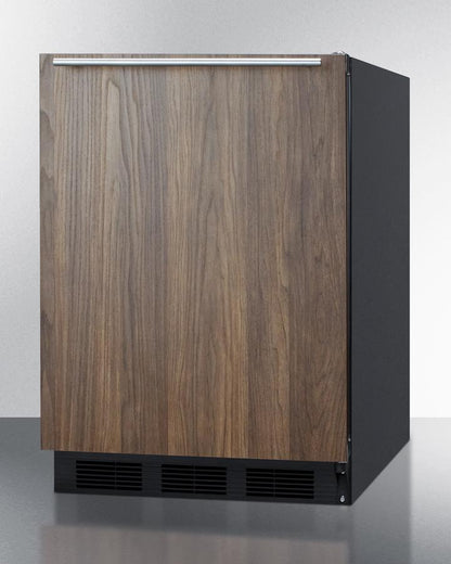 Summit 24" Wide Built-In All-Refrigerator With Wood Panel Door - FF63BKBIWP1 - MyBBQDirect