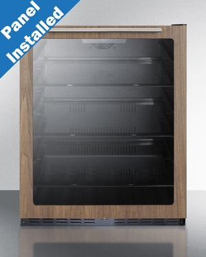 Summit 24" Wide Built-In Beverage Center With Wood Door Trim ADA Compliant - AL57GWP1 - MyBBQDirect