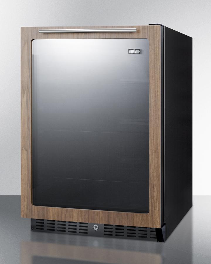 Summit 24" Wide Built-In Beverage Center With Wood Door Trim ADA Compliant - AL57GWP1 - MyBBQDirect