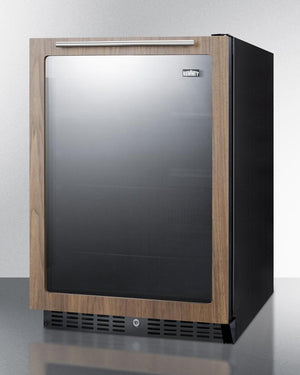 Summit 24" Wide Built-In Beverage Center With Wood Door Trim ADA Compliant - AL57GWP1 - MyBBQDirect