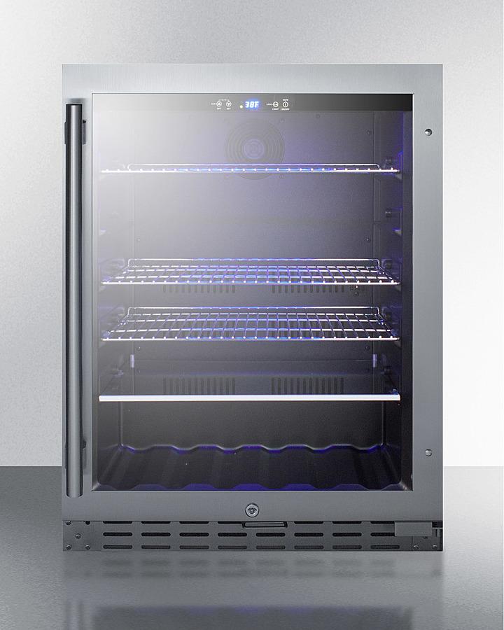 Summit 24" Wide Built-In Beverage Cooler ADA Compliant - ALBV2466CSS - MyBBQDirect