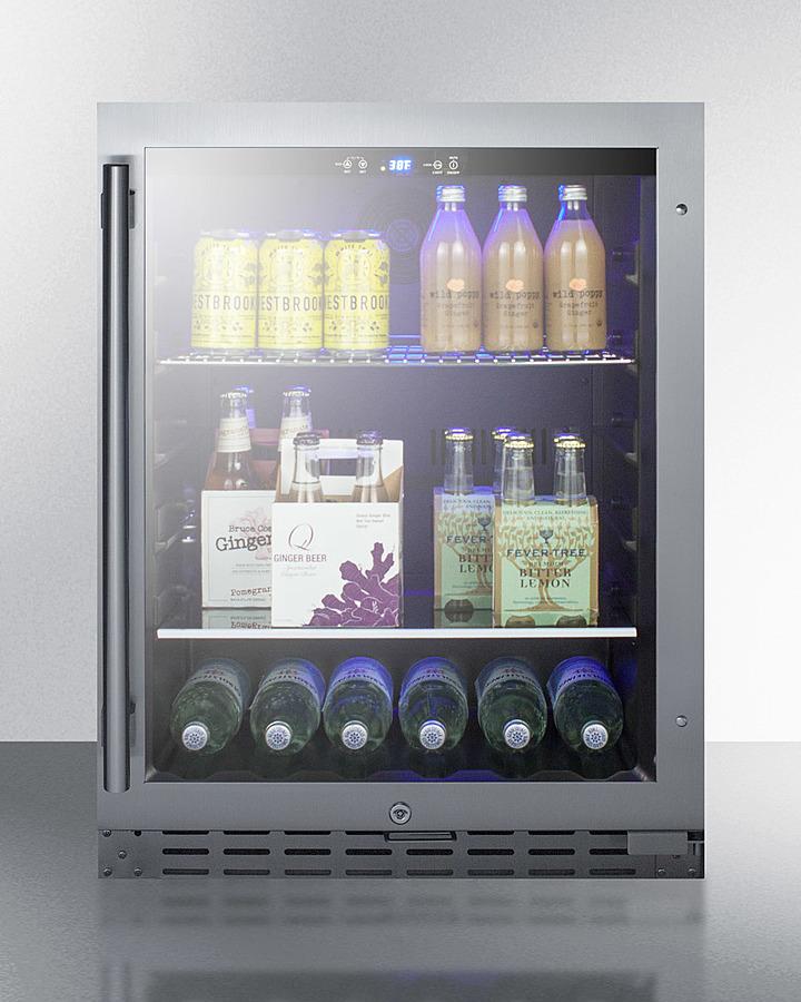 Summit 24" Wide Built-In Beverage Cooler ADA Compliant - ALBV2466CSS