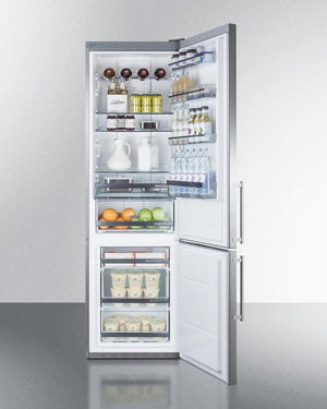 Summit 24" Wide Built-In Bottom Freezer Refrigerator - FFBF181ESBI - MyBBQDirect