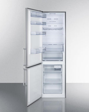 Summit 24" Wide Built-In Bottom Freezer Refrigerator - FFBF192SSBILHD - MyBBQDirect