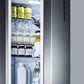 Summit 24" Wide Built-In Bottom Freezer Refrigerator With Icemaker - FFBF181ESBIIM - MyBBQDirect