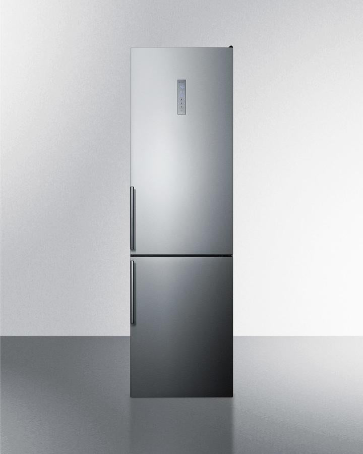 Summit 24" Wide Built-In Bottom Freezer Refrigerator With Icemaker - FFBF192SSBIIM - MyBBQDirect