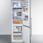 Summit 24" Wide Built-In Bottom Freezer Refrigerator With Icemaker - FFBF192SSBIIM - MyBBQDirect