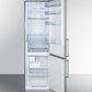 Summit 24" Wide Built-In Bottom Freezer Refrigerator With Icemaker - FFBF192SSBIIM - MyBBQDirect