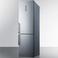 Summit 24" Wide Built-In Bottom Freezer Refrigerator With Icemaker - FFBF192SSBIIM - MyBBQDirect