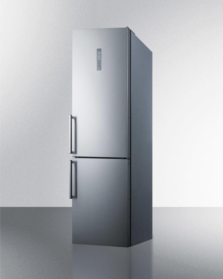 Summit 24" Wide Built-In Bottom Freezer Refrigerator With Icemaker - FFBF192SSBIIM - MyBBQDirect
