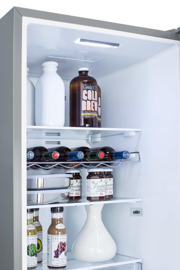 Summit 24" Wide Built-In Bottom Freezer Refrigerator With Icemaker - FFBF192SSBIIM - MyBBQDirect