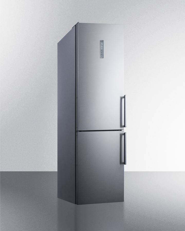 Summit 24" Wide Built-In Bottom Freezer Refrigerator With Icemaker - FFBF192SSBIIMLHD - MyBBQDirect
