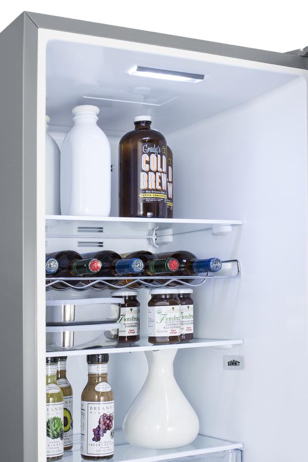 Summit 24" Wide Built-In Bottom Freezer Refrigerator With Icemaker - FFBF192SSBIIMLHD - MyBBQDirect