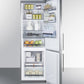 Summit 24" Wide Built-In Bottom Freezer Refrigerator With Icemaker - FFBF249SSBIIM - MyBBQDirect