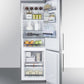 Summit 24" Wide Built-In Bottom Freezer Refrigerator With Icemaker - FFBF249SSBIIM - MyBBQDirect