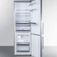 Summit 24" Wide Built-In Bottom Freezer Refrigerator With Icemaker - FFBF249SSBIIM - MyBBQDirect