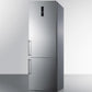 Summit 24" Wide Built-In Bottom Freezer Refrigerator With Icemaker - FFBF249SSBIIM - MyBBQDirect