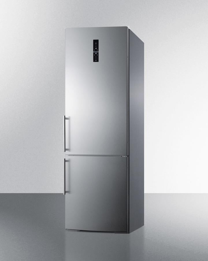 Summit 24" Wide Built-In Bottom Freezer Refrigerator With Icemaker - FFBF249SSBIIM - MyBBQDirect