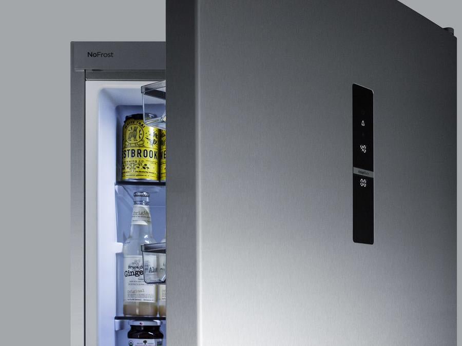Summit 24" Wide Built-In Bottom Freezer Refrigerator With Icemaker - FFBF249SSBIIM - MyBBQDirect