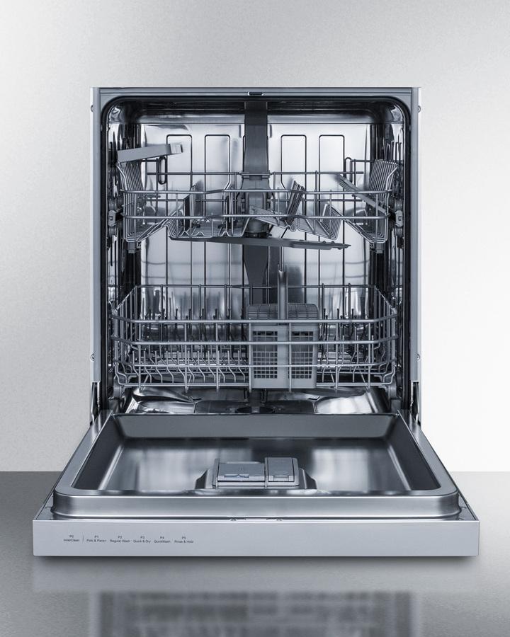 Summit 24" Wide Built-In Dishwasher - DW2435SS - MyBBQDirect