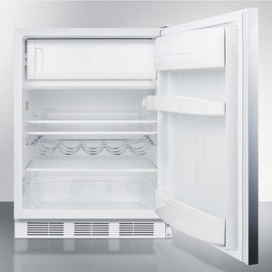 Summit 24" Wide Built-In Refrigerator-Freezer ADA Compliant - CT661WBISSHHADA - MyBBQDirect