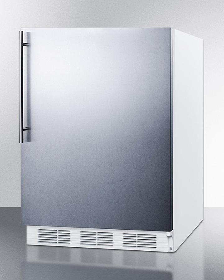 Summit 24" Wide Built-In Refrigerator-Freezer ADA Compliant - CT661WBISSHVADA - MyBBQDirect